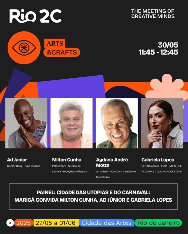 A Maricá Filmes marca presença pela terceira vez consecutiva no Rio2C, maior evento de criatividade de América Latina.
