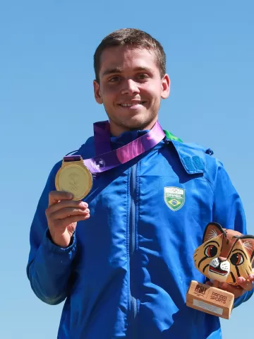 rafael magalhaes ouro no tiro com arco nos jogos pan americano junior