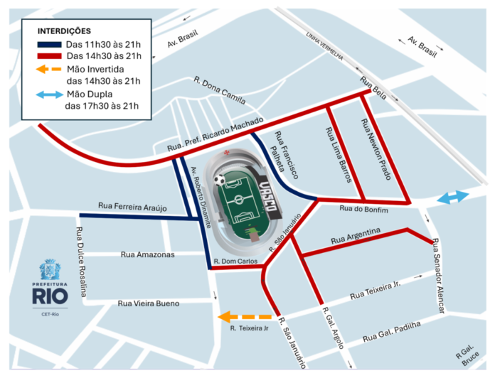 vascoXJUv A CET-Rio realizará operação de trânsito neste sábado (08/11), para o jogo entre Vasco e Juventude, pelo Campeonato Brasileiro, que acontece às 18h, no estádio São Januário, no bairro Vasco da Gama.