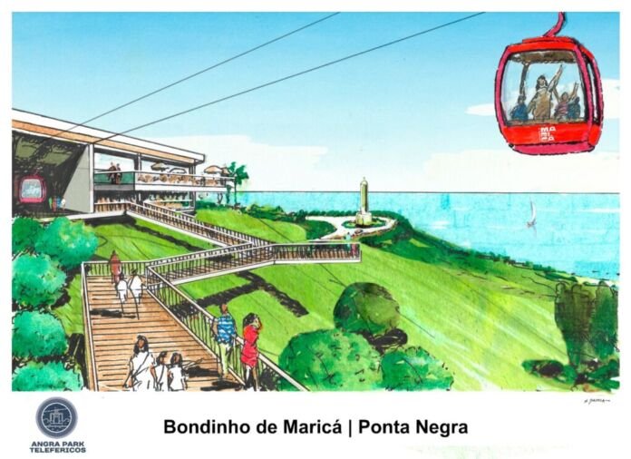 WhatsApp Image 2025-12-16 at 19.25.57 Além de fortalecer o turismo em Maricá, mais precisamente no 2º Distrito do município, o projeto que pretende instalar um sistema de teleféricos no Farol de Ponta Negra poderá gerar, ao todo, cerca de 140 empregos