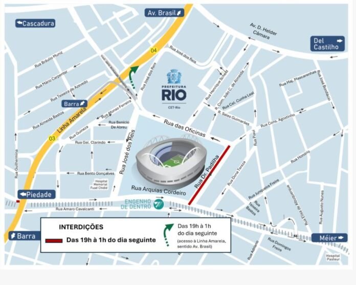 A CET-Rio realizará uma operação de trânsito neste sábado (24/01) para o jogo entre Botafogo e Bangu, válido pelo Campeonato Carioca