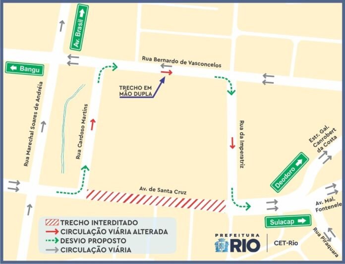 WhatsApp-Image-2026-01-16-at-18.47.35 A Companhia de Engenharia de Tráfego do Rio de Janeiro (CET-Rio) irá implantar um esquema especial de trânsito nesta segunda-feira (19/01) para a continuidade das obras contra enchentes da Prefeitura do Rio