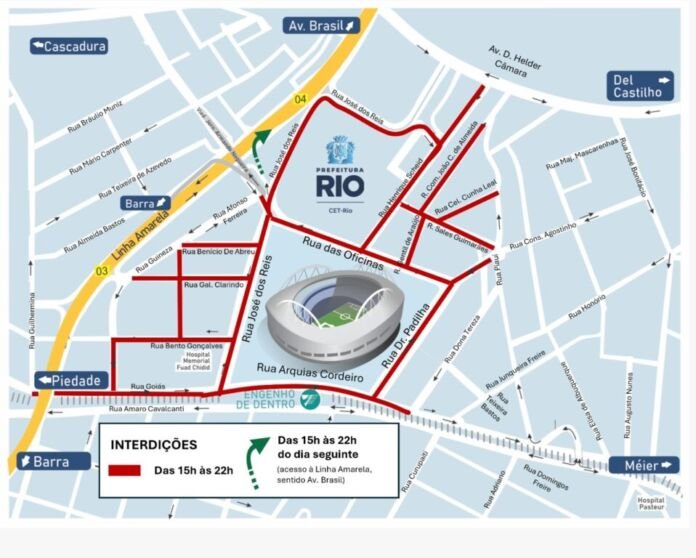 A CET-Rio realizará uma operação de trânsito neste domingo (22/02) para o jogo entre Vasco e Fluminense, pelo Campeonato Carioca.