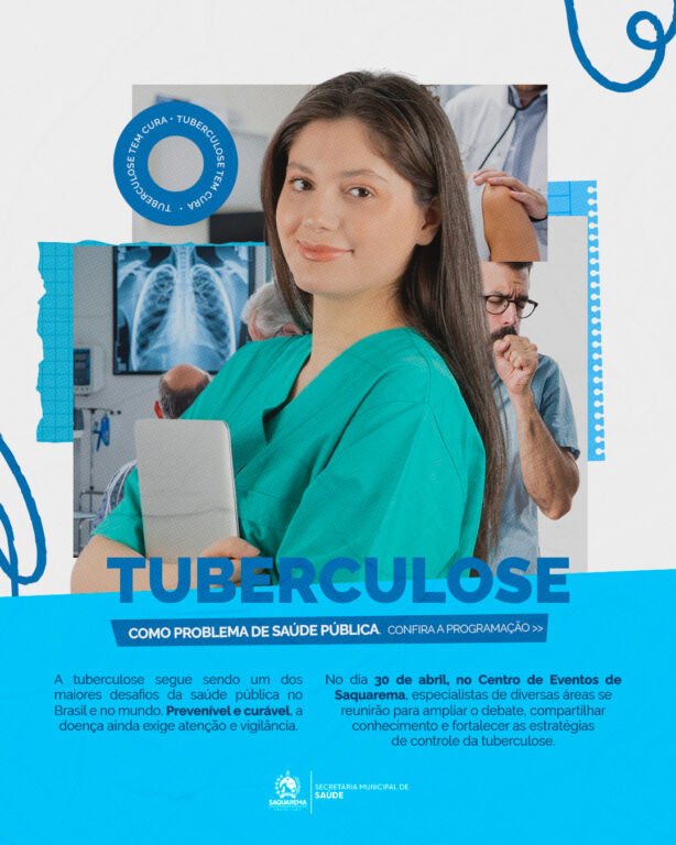 A Prefeitura de Saquarema, através da Secretaria Municipal de Saúde, realizará, no dia 30 de abril, um encontro voltado ao enfrentamento da tuberculose, um dos principais desafios de saúde pública no Brasil e no mundo