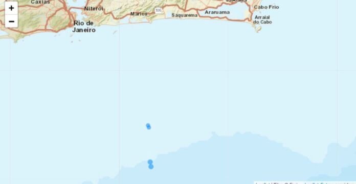 WhatsApp Image 2026-05-23 at 11.55.01 Após os abalos sísmicos de magnitude 3.3 e 3.1, registrados na última quinta e sexta-feira (21 e 22 de maio), mais dois pequenos tremores de terra foram registrados também na sexta-feira no litoral de Maricá, no Rio de Janeiro