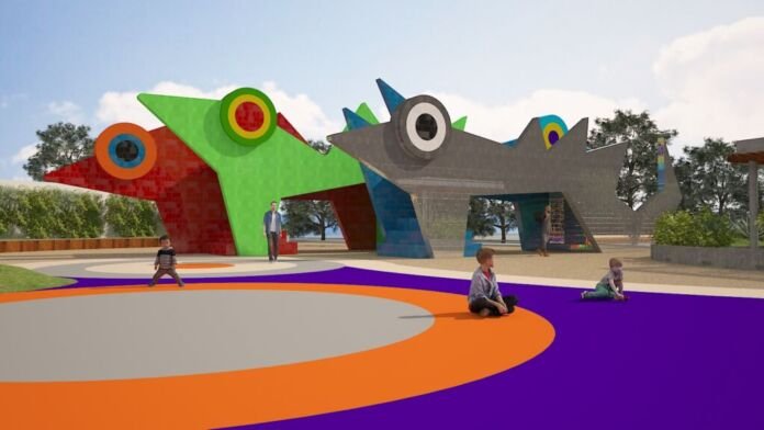 A Prefeitura de Maricá, por meio da Companhia de Desenvolvimento de Maricá (Codemar), avança na construção da Praça das Utopias, em Cordeirinho