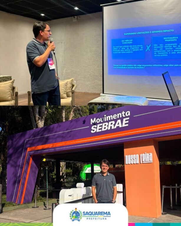 A Prefeitura de Saquarema, por meio da Secretaria Municipal de Urbanismo, participou na última sexta-feira, 31 de julho, do Movimenta Sebrae, realizado em Nova Friburgo, pelo Serviço Brasileiro de Apoio às Micro e Pequenas Empresas