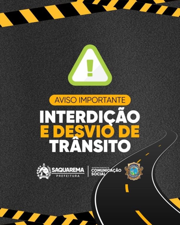 Cartaz Por conta das festas da padroeira, Nossa Senhora de Nazareth, a Guarda Civil Municipal definiu algumas mudanças no tráfego de veículos para garantir mais segurança aos pedestres e fluidez ao trânsito de Saquarema
