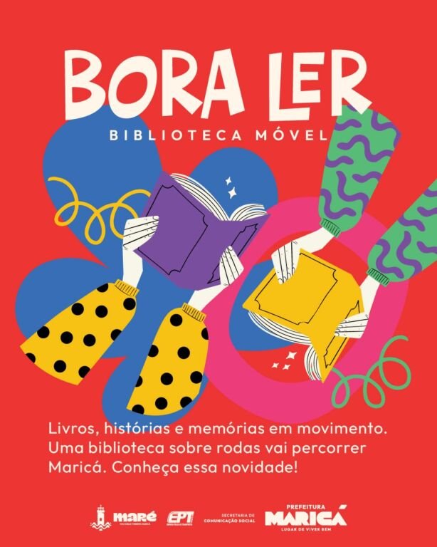 A Prefeitura de Maricá realiza, entre os dias 3 e 6 de novembro, o projeto “Bora Ler!”, iniciativa da Companhia de Cultura e Turismo Maricá (MARÉ), em parceria com a Empresa Pública de Transportes (EPT) e a Secretaria de Comunicação, que leva uma biblioteca móvel a quatro comunidades de Inoã e Itaipuaçu.