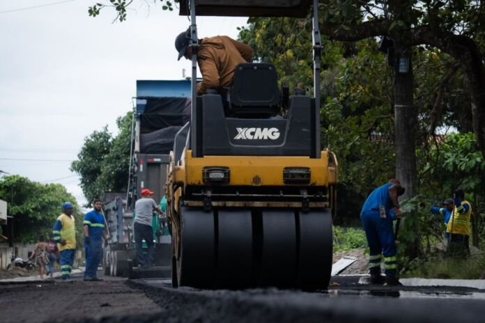 A Prefeitura de Itaboraí segue avançando com as obras de pavimentação no bairro Retiro São Joaquim